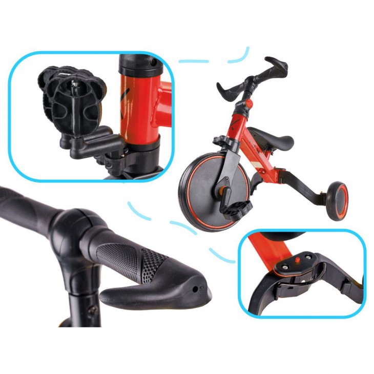 Tricicleta TRIKE FIX MINI, 3in1 adaptabila, culoare Rosie - AVX-KX5377_2 - AVEX