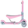 Tricicleta + Trotineta + Skateboard (3in1) roti iluminate LED - ROZ