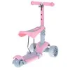 Tricicleta + Trotineta + Skateboard (3in1) roti iluminate LED - ROZ