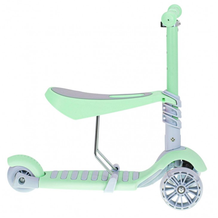 Tricicleta + Trotineta + Skateboard (3in1) roti iluminate LED - VERDE - AVX-K6625 - AVEX