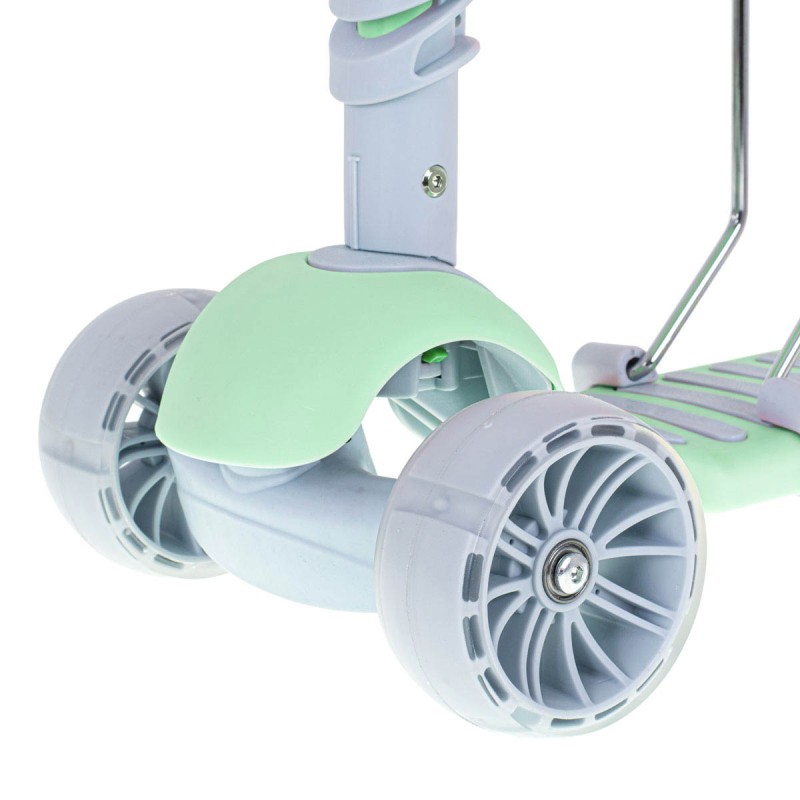Tricicleta + Trotineta + Skateboard (3in1) roti iluminate LED - VERDE - AVX-K6625 - AVEX