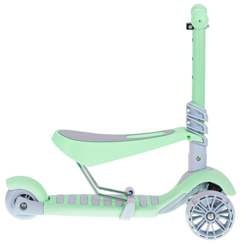 Tricicleta + Trotineta + Skateboard (3in1) roti iluminate LED - VERDE - AVX-K6625 - AVEX