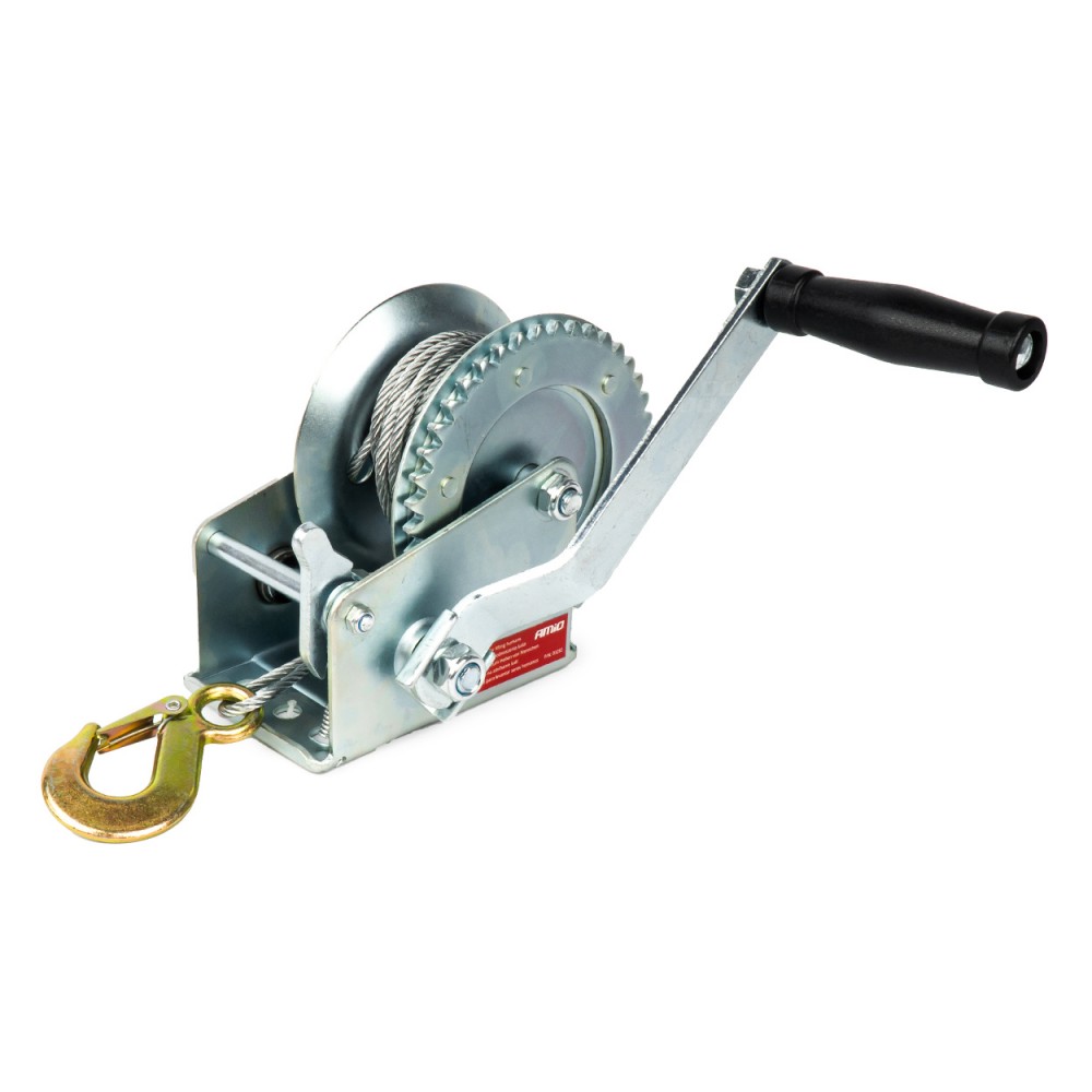 Troliu Manual cu manivela si blocaj, capacitate 450kg, cablu metalic lungime 5m, AVX-AM03282 - AVX-AM03282 - AMIO