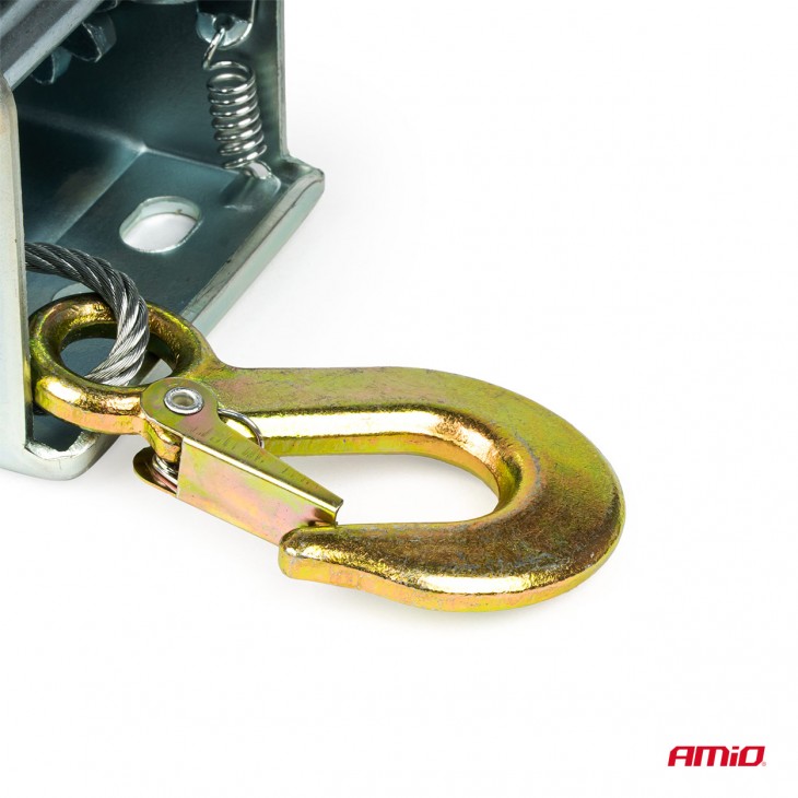 Troliu Manual cu manivela si blocaj, capacitate 450kg, cablu metalic lungime 5m, AVX-AM03282 - AVX-AM03282 - AMIO