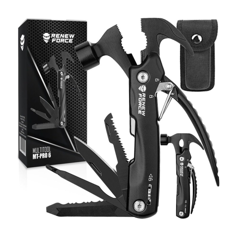 Unealta de supravietuire 12-in-1, model Hammer Multi-tool pentru camping, calatorii, offroad, ATV, SSV, model AVX-WT-MT-PRO-6 - AVX-WT-MT-PRO-6 - AVEX