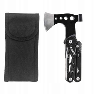 Unealta de supravietuire 17-in-1, model Black Axe Multi-tool pentru camping, calatorii, offroad, ATV, SSV, model AVX-WT-MT-PRO-7