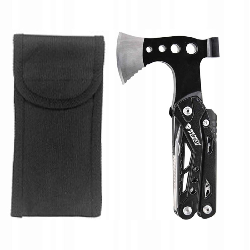 Unealta de supravietuire 17-in-1, model Black Axe Multi-tool pentru camping, calatorii, offroad, ATV, SSV, model AVX-WT-MT-PRO-7 - AVX-WT-MT-PRO-7 - AVEX