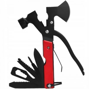 Unealta de supravietuire 17-in-1, model Red Axe Multi-tool pentru camping, calatorii, offroad, ATV, SSV, model AVX-WT-MT-PRO-5