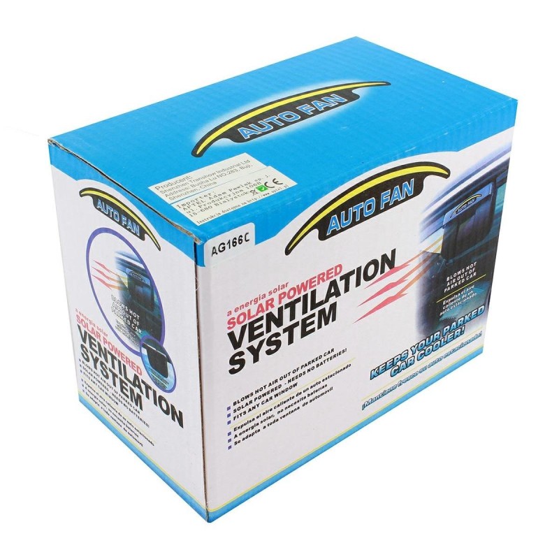 Ventilator auto cu panou solar AG166C - AVX-AG166C - AVEX