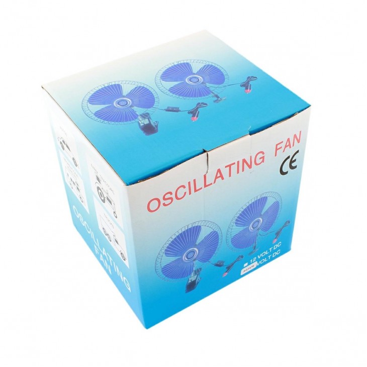Ventilator auto oscilant cu alimentare la 12V 18cm AG147E - AVX-AG147E - AVEX