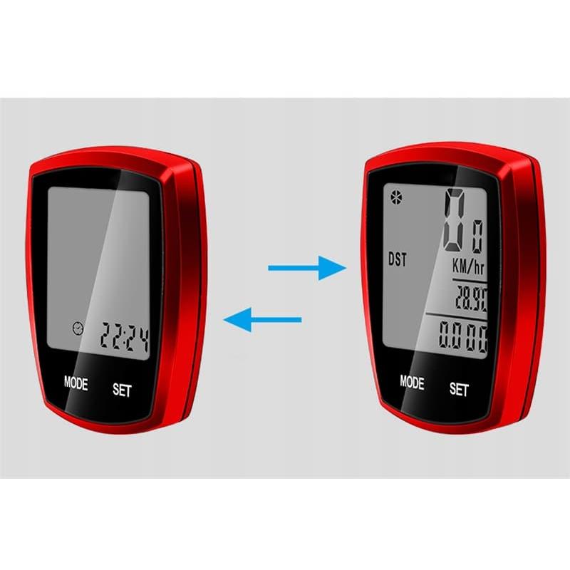 Vitezometru Digital, wireless, waterproof, pentru bicicleta cu roti intre 14 - 29 inch, model AVX-WT-YS-589 - AVX-WT-YS-589 - AVEX