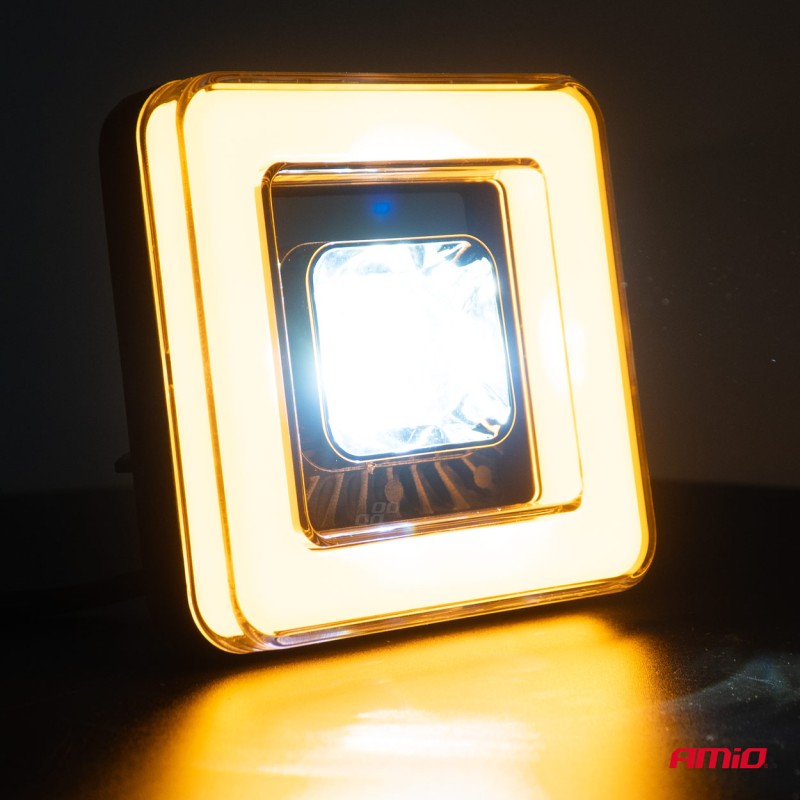 Proiector LED cu Angel Eye model AWL57, pozitie, semnalizare, faza lunga/scurta, pentru Off-Road, ATV, SSV, putere 45W, 8000lm, tensiune 9-36V, dimensiuni 114,5 x 114,5 x 51 mm Proiector LED cu Angel Eye model AWL57, pozitie, semnalizare, faza lunga/scurta, pentru Off-Road, ATV, SSV, putere 45W, 8000lm, tensiune 9-36V, dimensiuni 114,5 x 114,5 x 51 mm