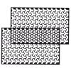 Set 2 folii autoadezive decupate pentru decorarea stopurilor auto, dimensiune 2 x 48 x 30cm, culoare Negru Mat, model HONEYCOMB TRIANGLE