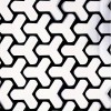 Set 2 folii autoadezive decupate pentru decorarea stopurilor auto, dimensiune 2 x 48 x 30cm, culoare Negru Mat, model HONEYCOMB TRIANGLE