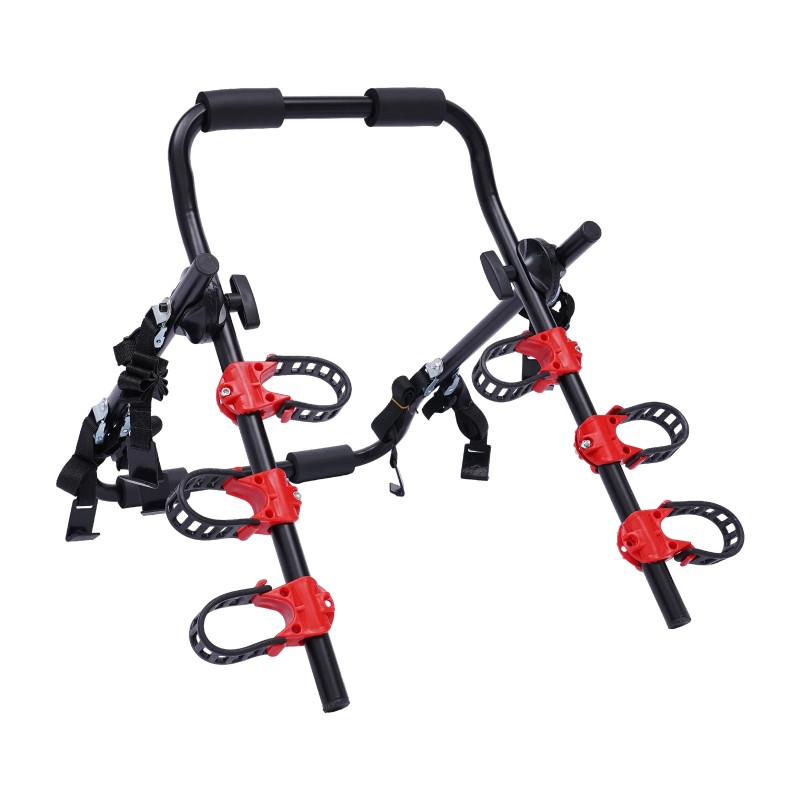 Suport auto pentru transport 3 biciclete, capacitate 58 kg, montaj rapid prin curele Suport auto pentru transport 3 biciclete, capacitate 58 kg, montaj rapid prin curele