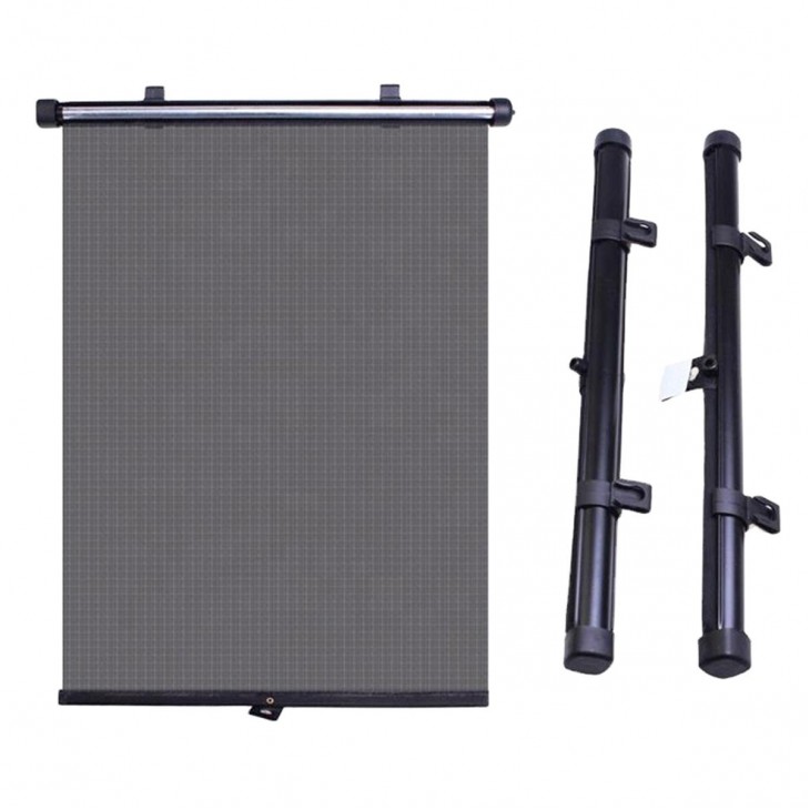 Set 2 buc. jaluzele auto retractabile, latime 40cm, culoare Neagra -  - AVEX