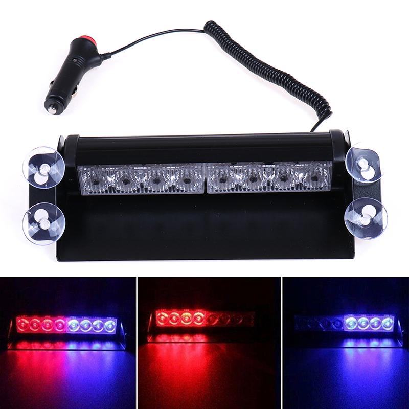 Lampa stroboscopica pentru parbriz. montaj cu ventuze, culori Rosu - Albastru, putere 8W, alimentare 12V Lampa stroboscopica pentru parbriz. montaj cu ventuze, culori Rosu - Albastru, putere 8W, alimentare 12V