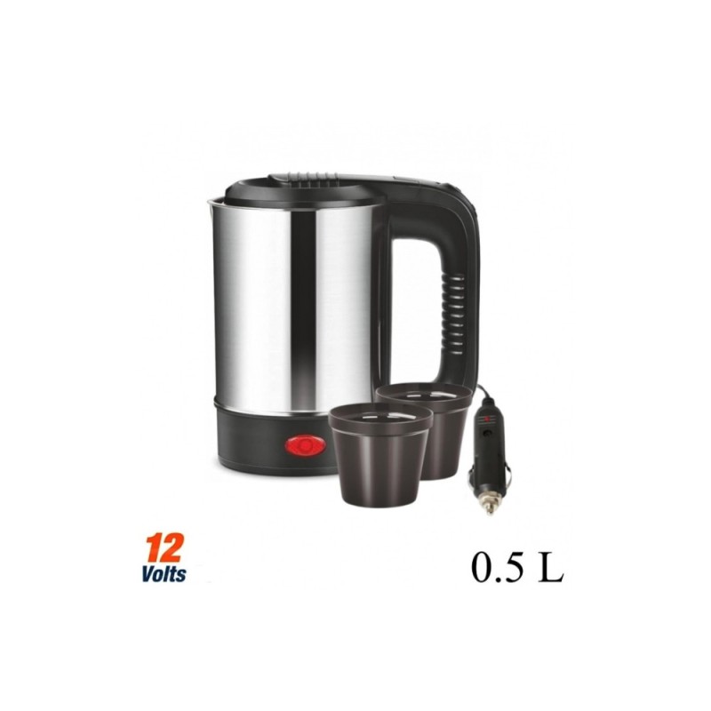 Termos electric, fierbator auto cu 2 cani, alimentare 12V, putere 250W, volum 500ml Termos electric, fierbator auto cu 2 cani, alimentare 12V, putere 250W, volum 500ml