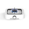 Aragaz de mici dimensiuni cu un singur arzator pentru soferii de camion, rulote, camping, calatorii, dimensiune 26 x 26cm, culoare Alba