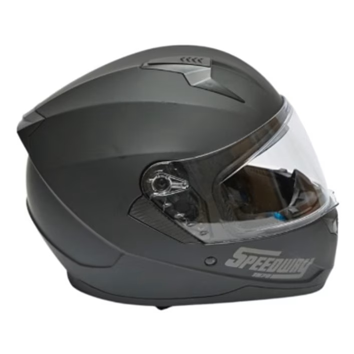 Casca moto integrala negru mat cu viziera transparenta si ochelari de soare, marimea L, model Arcane II