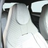 Set huse scaune auto Premium, model BLAZE Luxor, design Sportiv,  universale, ergonomice, Piele Ecologica cu insertii textile, culoare Crem/Gri