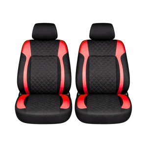 Set huse scaune auto Premium, model DIAMOND Racer, design Sportiv, universale, ergonomice, Piele Ecologica Matlasata, culoare Negru/Rosu Set huse scaune auto Premium, model DIAMOND Racer, design Sportiv, universale, ergonomice, Piele Ecologica Matlasata, culoare Negru/Rosu