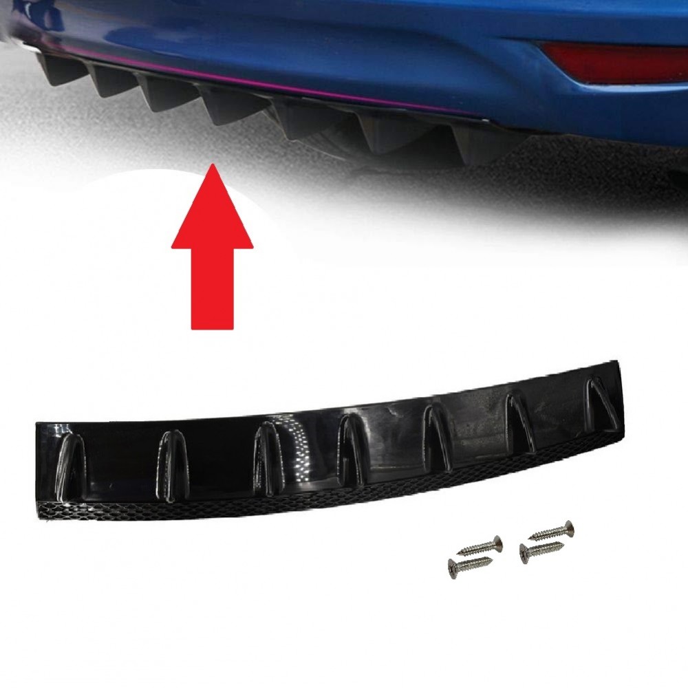 Ornament Tuning Spoiler cu 7 aripioare, lungime 85 cm, culoare Negru -  - AVEX