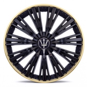 Set 4 capace roti VELAR Trident Gold/Black, design multi-spoke Premium, ABS rezistent, Universal, pentru jante R16 Set 4 capace roti VELAR Trident Gold/Black, design multi-spoke Premium, ABS rezistent, Universal, pentru jante R16