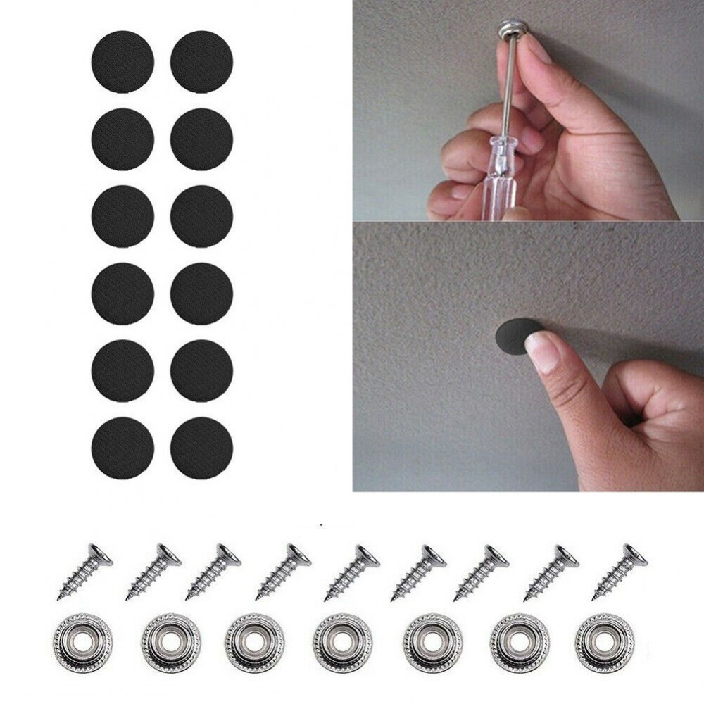 Set 12 clipsuri pentru reparatii tapiterie plafon auto, culoare Negru -  - AVEX