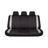 Set huse scaune auto Premium, model DIAMOND Core, design Sportiv,  universale, ergonomice, Piele Ecologica Matlasata, culoare Negru/Gri
