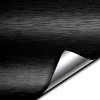 Rola folie colantare auto Aluminiu Polisat Negru, dimensiune 30m x 1,52m