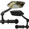 Set 2 Oglinzi retrovizoare pentru bicicleta, reglabile 360 grade, culoare Neagra Set 2 Oglinzi retrovizoare pentru bicicleta, reglabile 360 grade, culoare Neagra