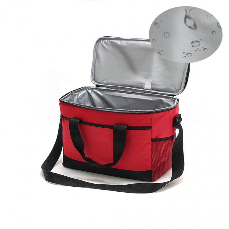 Geanta termoizolanta pentru picnic sau plaja, capacitate 16l, culoare Rosie -  - AVEX