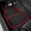 Set 4 Covorase auto din Mocheta, model Universal, culoare Negru cu margine Rosie, dimensiuni fata 64 x 44cm | spate 44 x 29cm Set 4 Covorase auto din Mocheta, model Universal, culoare Negru cu margine Rosie, dimensiuni fata 64 x 44cm | spate 44 x 29cm