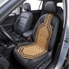Husa pentru scaun auto cu bile de masaj din lemn, culoare Bej/Maro Husa pentru scaun auto cu bile de masaj din lemn, culoare Bej/Maro