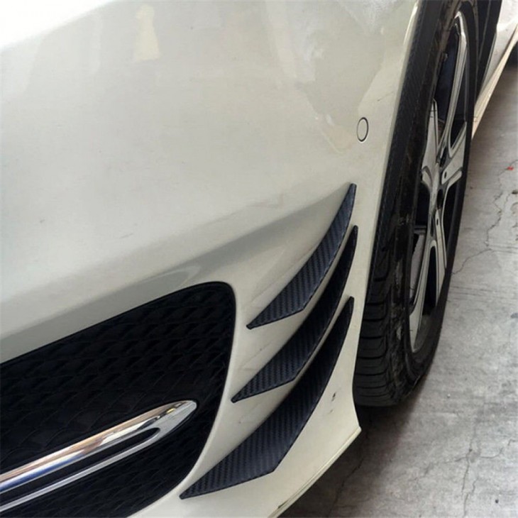 Set 4 buc. aripioare ornamentale bara tuning, culoare carbon -  - AVEX