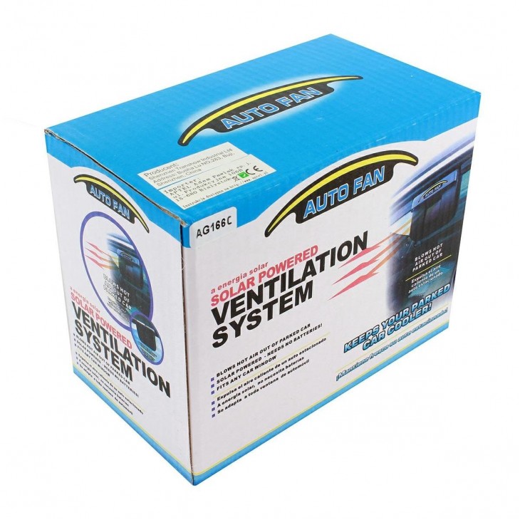 Ventilator auto cu panou solar AG166C -  - AVEX