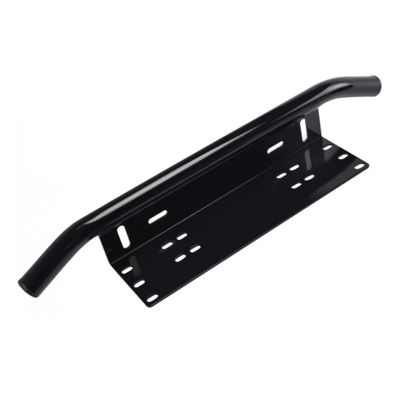 Bullbar aluminiu vopsit in camp electrostatic cu suport numar si proiectoare pentru vehicule offroad, culoare Neagra Bullbar aluminiu vopsit in camp electrostatic cu suport numar si proiectoare pentru vehicule offroad, culoare Neagra