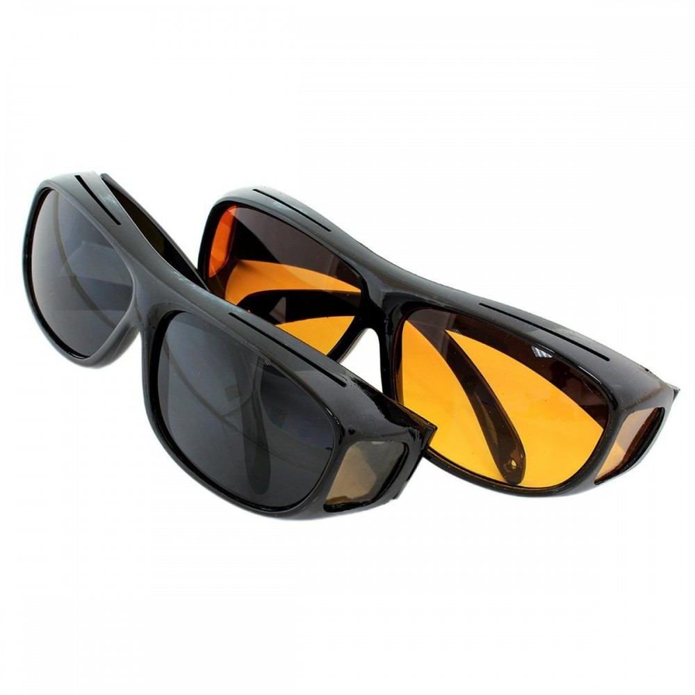 Set 2 perechi ochelari de condus pe timp de zi, noapte sau ceata HD VISION -  - AVEX
