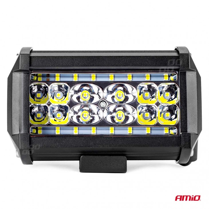 Proiector LED pentru Off-Road, ATV, SSV,  culoare 6500K, 28 LED-uri, tensiune 9 - 36V, dimensiune 136 x 80 mm