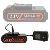 Mini ferastrau electric cu lant, baterie de 24V si valiza de transport Mini ferastrau electric cu lant, baterie de 24V si valiza de transport