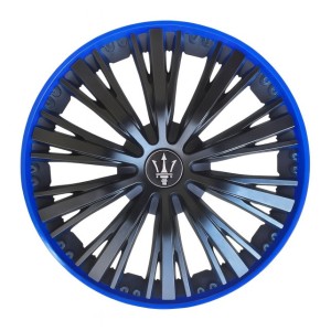 Set 4 capace roti VELAR Pulse Blue, design Sport cu accente albastre, ABS rezistent, Universal, pentru jante R15 Set 4 capace roti VELAR Pulse Blue, design Sport cu accente albastre, ABS rezistent, Universal, pentru jante R15