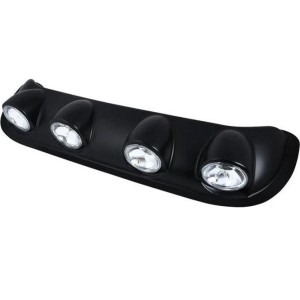 Ansamblu format din 4 proiectoare cu becuri H3 cu halogen, montaj pe plafon sau capota, alimentare 12V, lungime 100cm, destinat vehiculelor Off-Road Ansamblu format din 4 proiectoare cu becuri H3 cu halogen, montaj pe plafon sau capota, alimentare 12V, lungime 100cm, destinat vehiculelor Off-Road