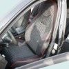 Set huse scaune auto Premium, model BLAZE Torque, design Sportiv,  universale, ergonomice, Piele Ecologica cu insertii textile, culoare Negru/Rosu