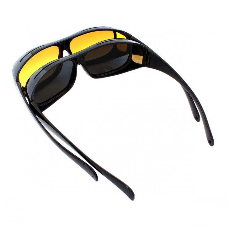 Set 2 perechi ochelari de condus pe timp de zi, noapte sau ceata HD VISION -  - AVEX