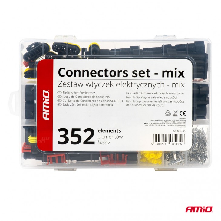Set 352 conectori terminali ERMETICI, 6 dimensiuni -  - AMIO