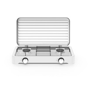 Aragaz de mici dimensiuni cu doua arzatoare pentru soferii de camion, rulote, camping, calatorii, dimensiune 47 x 27cm, culoare Alba Aragaz de mici dimensiuni cu doua arzatoare pentru soferii de camion, rulote, camping, calatorii, dimensiune 47 x 27cm, culoare Alba
