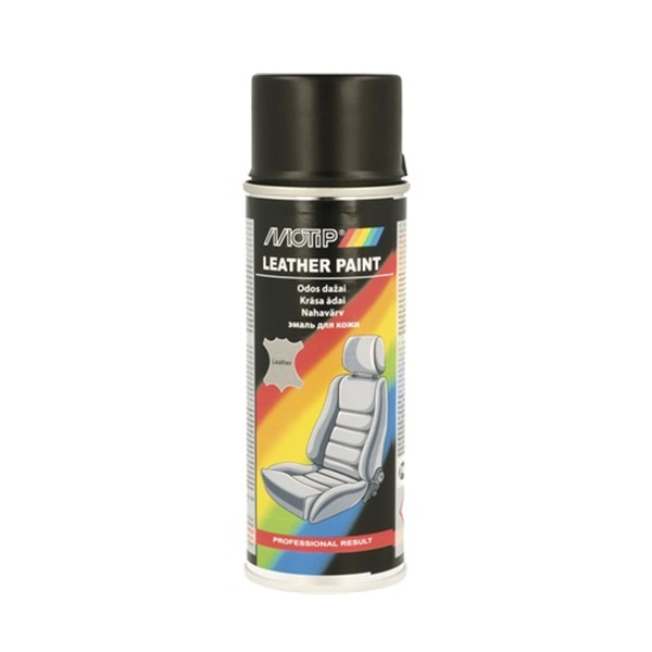 Spray vopsea pentru pentru reconditionare tapiterie din piele, 200 ml, culoare Negru Spray vopsea pentru pentru reconditionare tapiterie din piele, 200 ml, culoare Negru