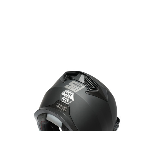 Casca motocross integrala, negru mat cu viziera transparenta si ochelari de soare marimea XL, model LION Casca motocross integrala, negru mat cu viziera transparenta si ochelari de soare marimea XL, model LION
