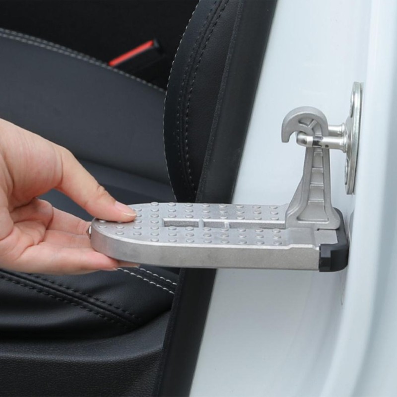 Treapta pliabila pentru inchizatoare usa autoturism cu ciocan pentru spart geamul Treapta pliabila pentru inchizatoare usa autoturism cu ciocan pentru spart geamul